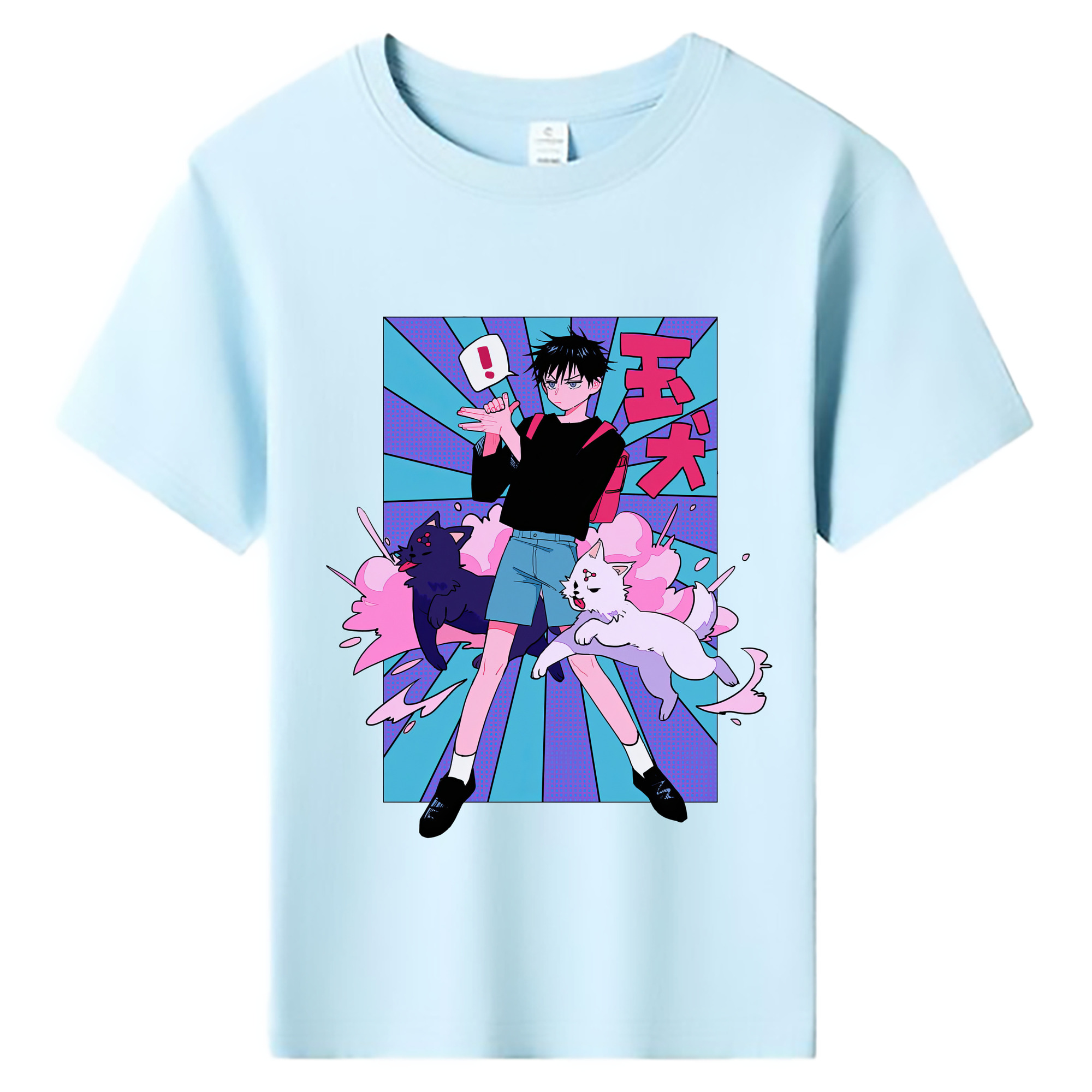 （画像用） 呪術廻戦 Jujutsu Kaisen 綿100％キッズTシャツ（フロントプリント）